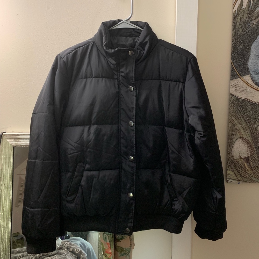 F21 Cropped Puffer Jacket